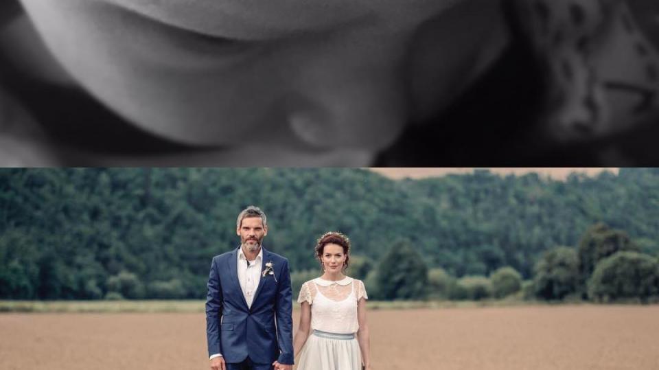 Andrea Kerestešová s manželem a synem.